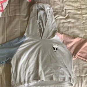 Crop top hoodie